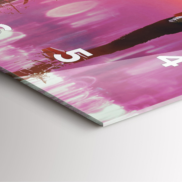 Square glass wall clock Cyberspace