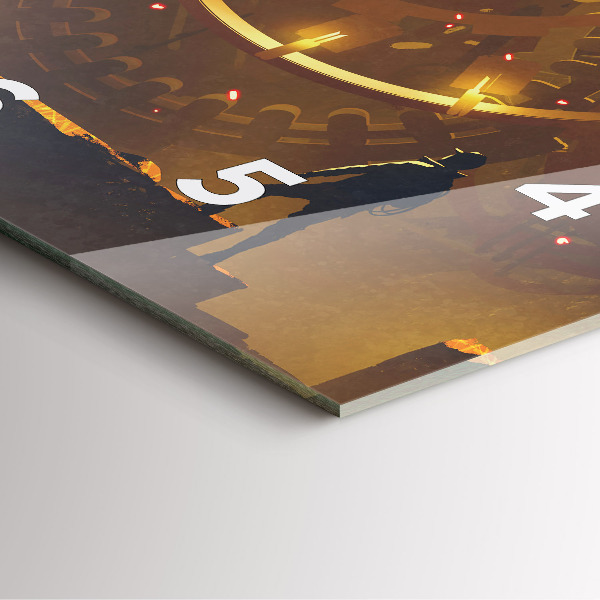 Square glass wall clock Time – Mechanism