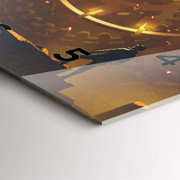 Square glass wall clock Time – Mechanism