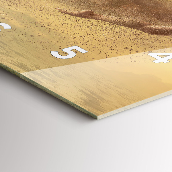 Square glass wall clock Woman in figure