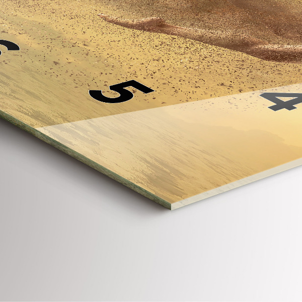 Square glass wall clock Woman in figure