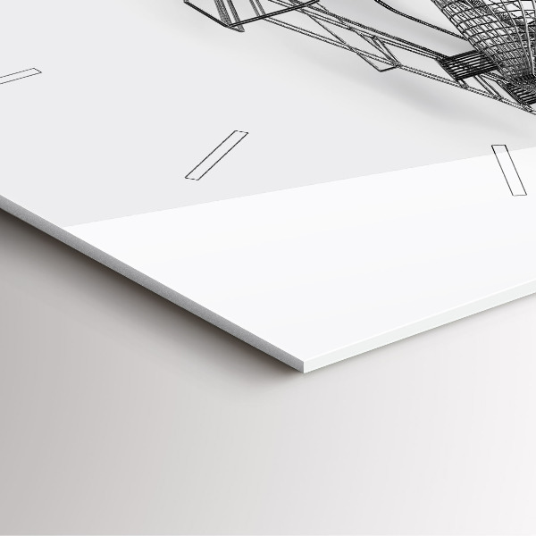 Square glass wall clock F1 car design