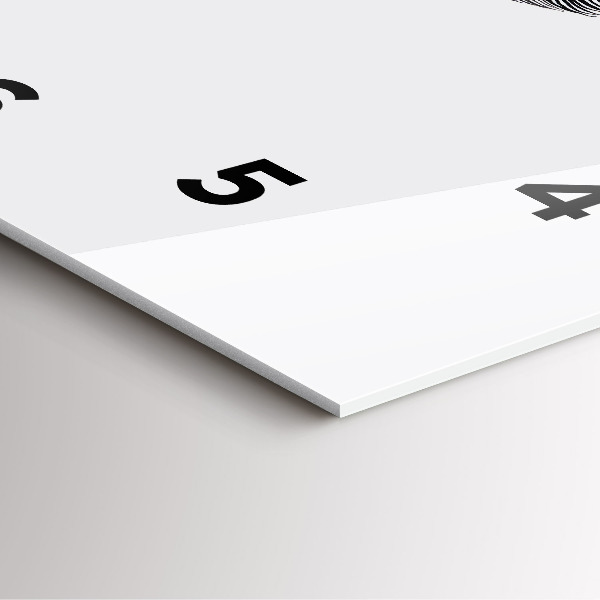 Square glass wall clock Abstraction of the human eye