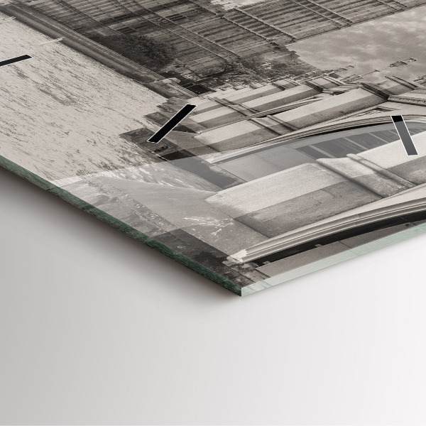 Square glass wall clock London England Big Ben