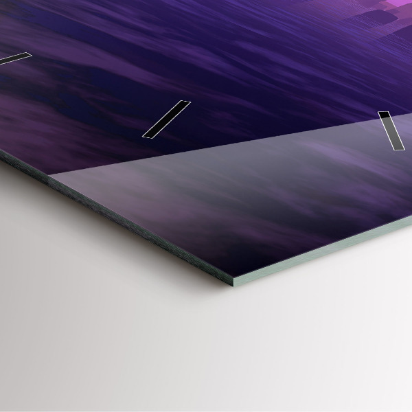 Square glass wall clock Sunset at Stonehenge