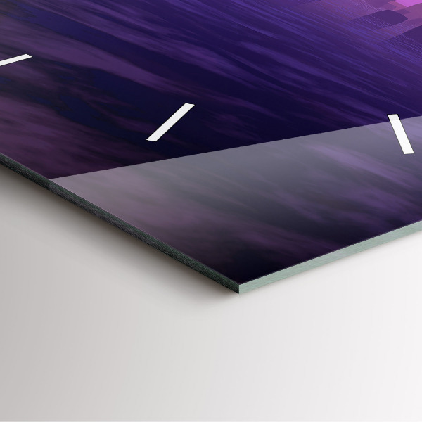 Square glass wall clock Sunset at Stonehenge