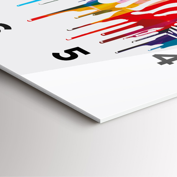 Square glass wall clock Colorful zebra