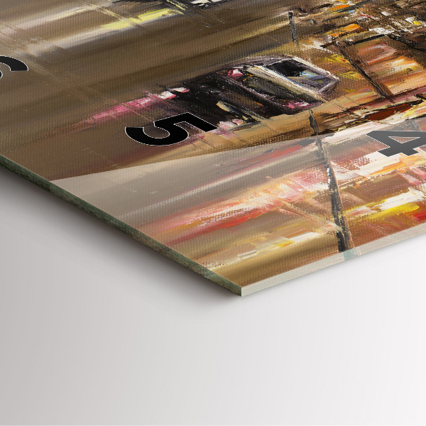 Square glass wall clock Architecture of the city of Paris