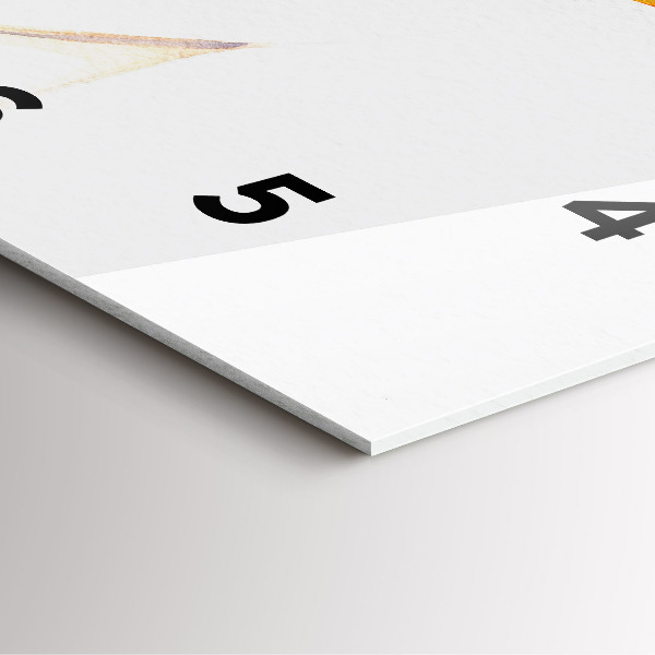 Square glass wall clock Woman in a hat