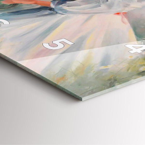 Square glass wall clock Beautiful woman with a horse