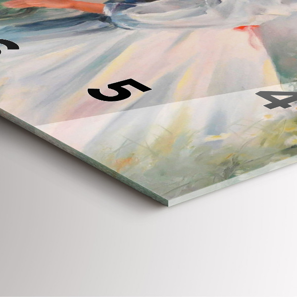 Square glass wall clock Beautiful woman with a horse