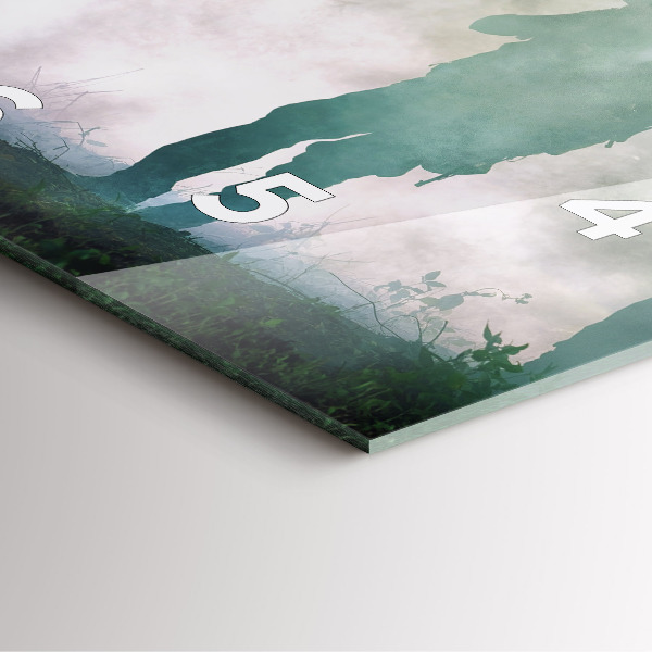 Square glass wall clock Army in the forest soldiers