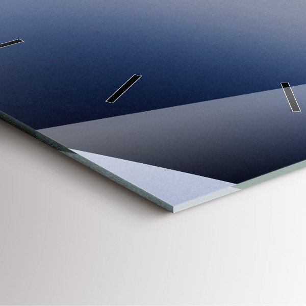 Square glass wall clock Abstraction sun