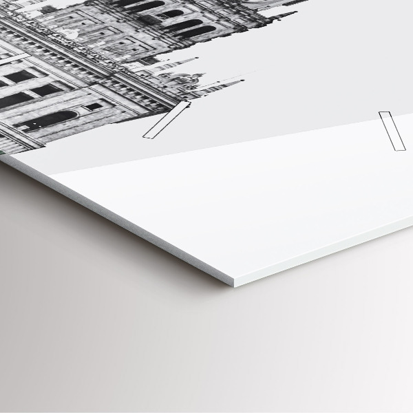 Square glass wall clock Palace of Culture and Science