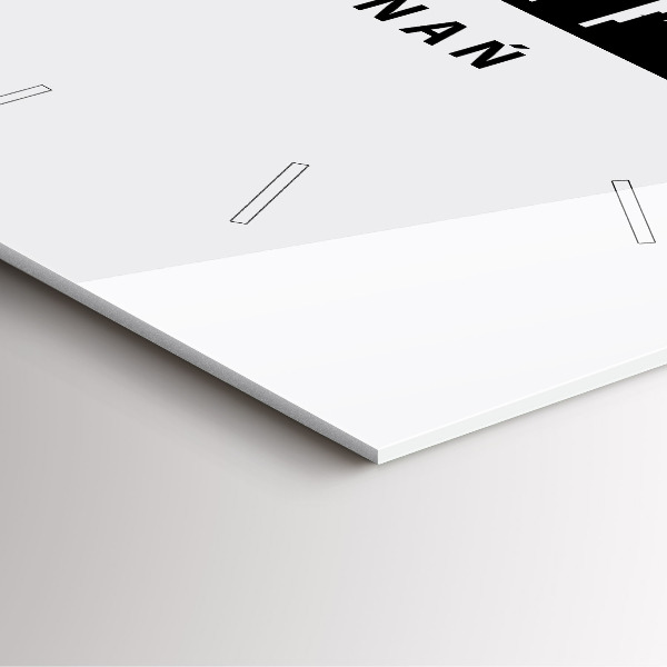 Square glass wall clock Poznan panorama graphics