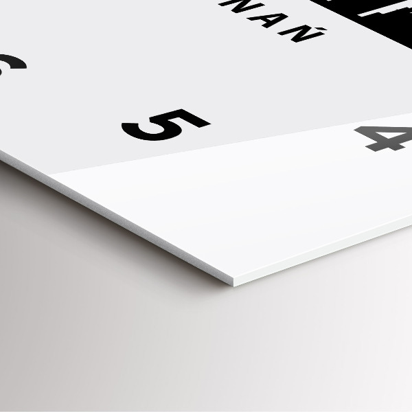 Square glass wall clock Poznan panorama graphics