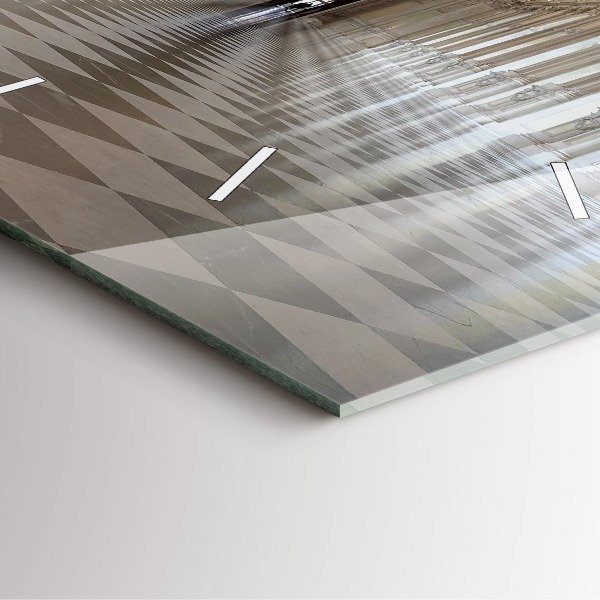 Square glass wall clock La Veneria Reale Museum