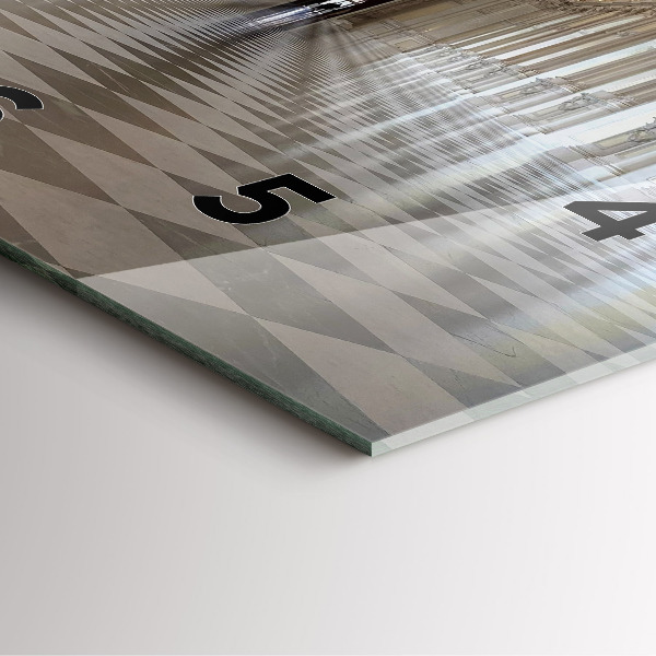 Square glass wall clock La Veneria Reale Museum