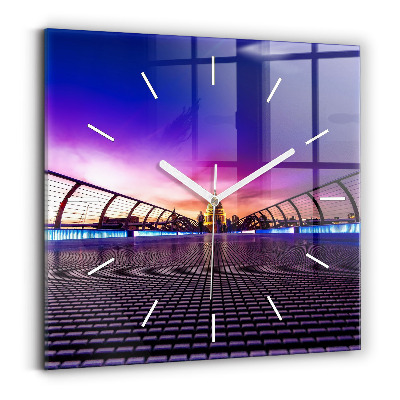 Square glass wall clock St. Paul's Cathedral