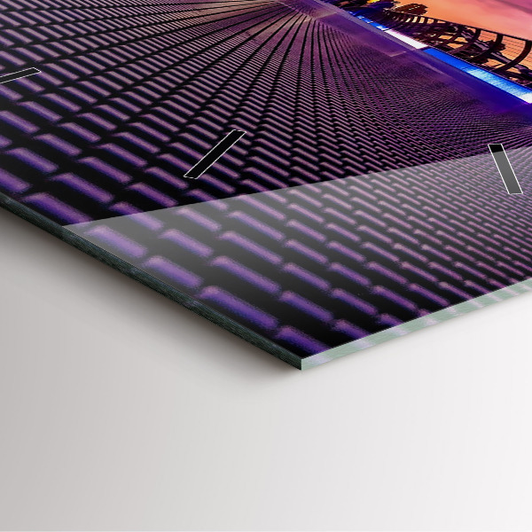 Square glass wall clock St. Paul's Cathedral