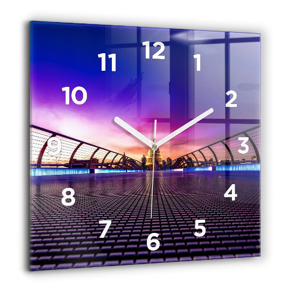 Square glass wall clock St. Paul's Cathedral
