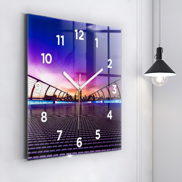 Square glass wall clock St. Paul's Cathedral