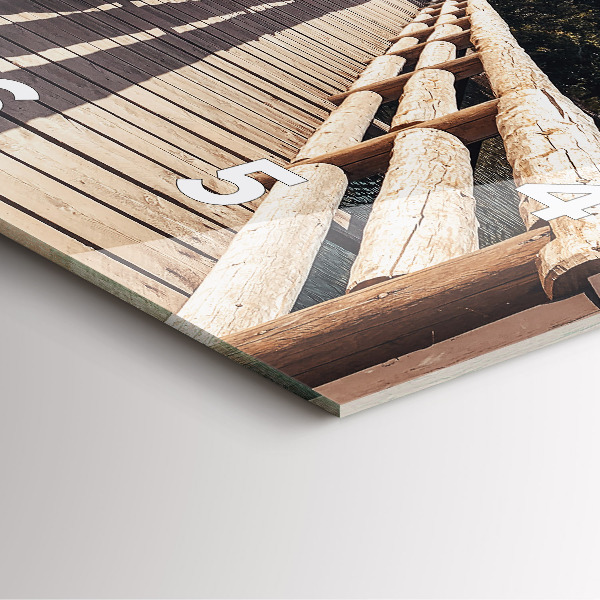 Square glass wall clock Mountains in Yellowstone