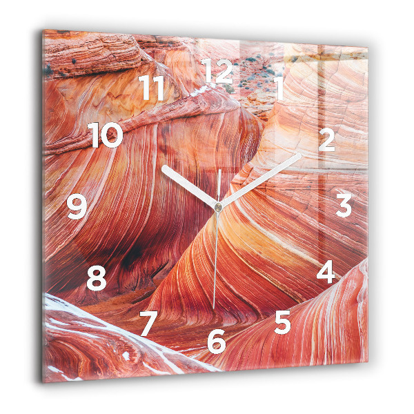 Square glass wall clock The Picturesque Grand Canyon