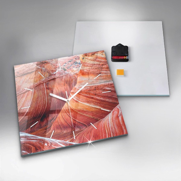 Square glass wall clock The Picturesque Grand Canyon