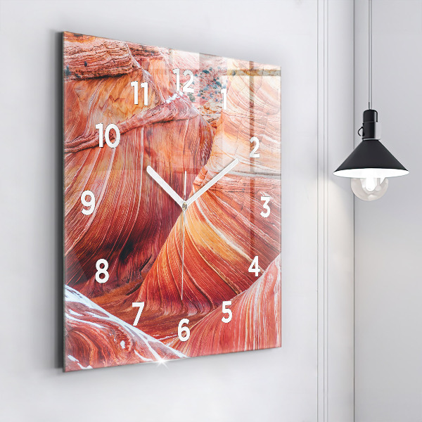 Square glass wall clock The Picturesque Grand Canyon