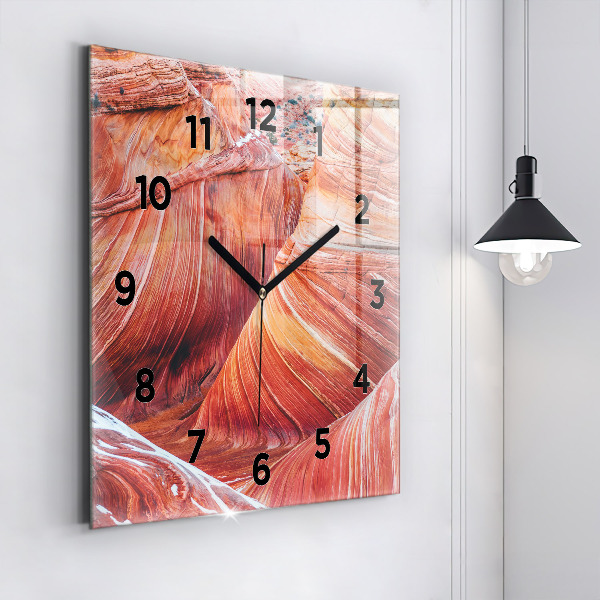Square glass wall clock The Picturesque Grand Canyon