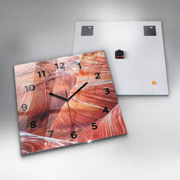 Square glass wall clock The Picturesque Grand Canyon