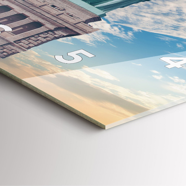 Square glass wall clock Statue of Liberty New York