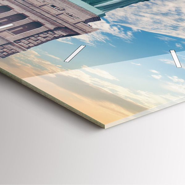 Square glass wall clock Statue of Liberty New York