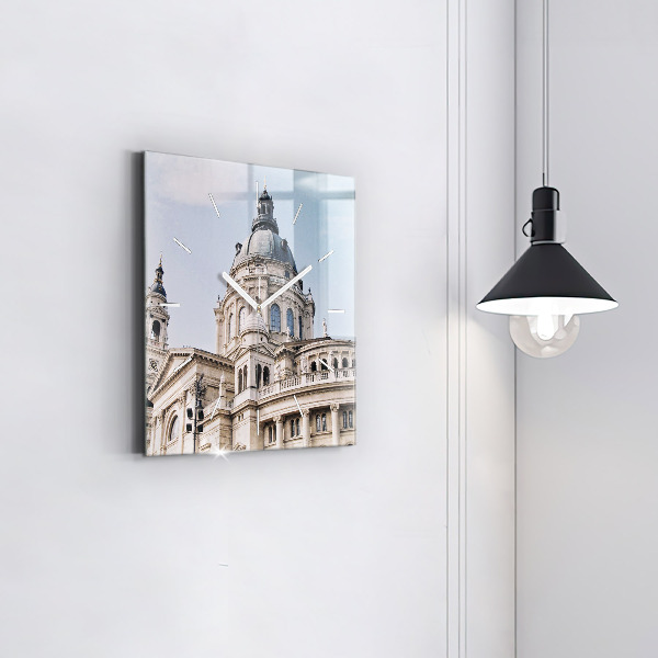 Square glass wall clock St. Stephen's Basilica