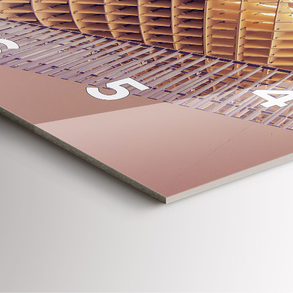 Square glass wall clock Viewpoint in Seville