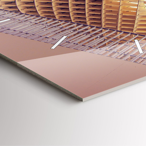 Square glass wall clock Viewpoint in Seville