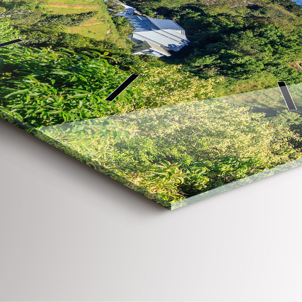 Square glass wall clock Chiang Mai National Park