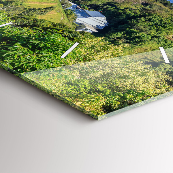 Square glass wall clock Chiang Mai National Park