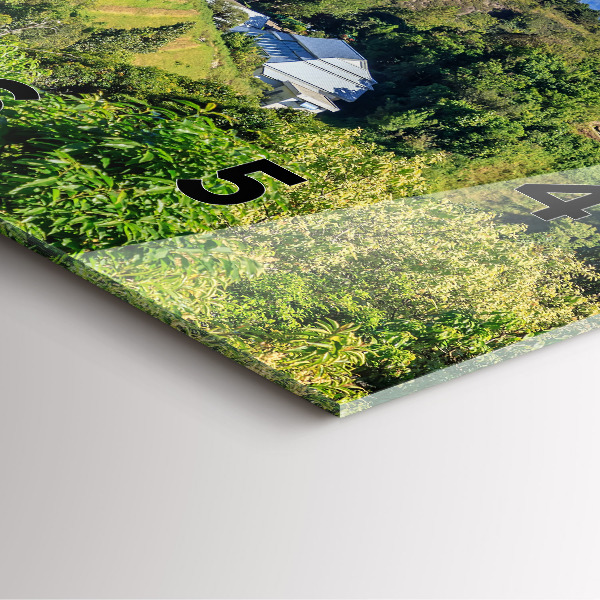 Square glass wall clock Chiang Mai National Park