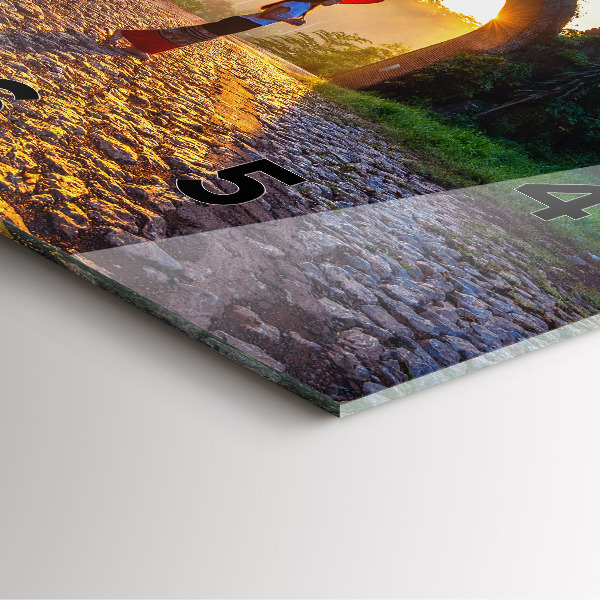 Square glass wall clock Surat Thani Park Thailand