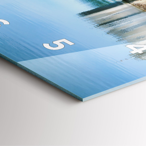 Square glass wall clock Leeds Castle