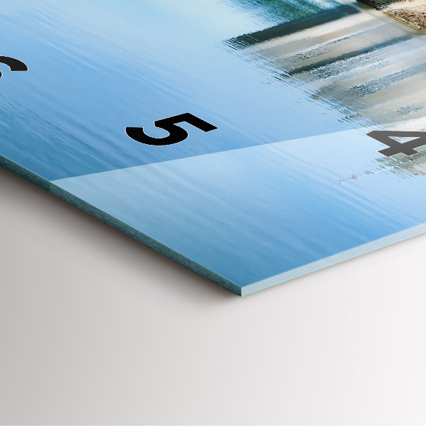 Square glass wall clock Leeds Castle