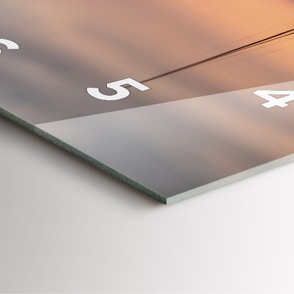 Square glass wall clock Lake Balaton USA