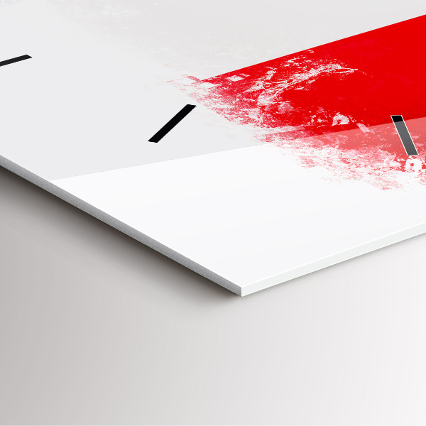 Square glass wall clock Flag of France