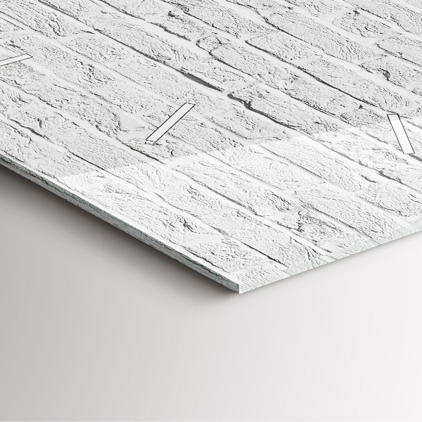 Square glass wall clock A wall of light bricks