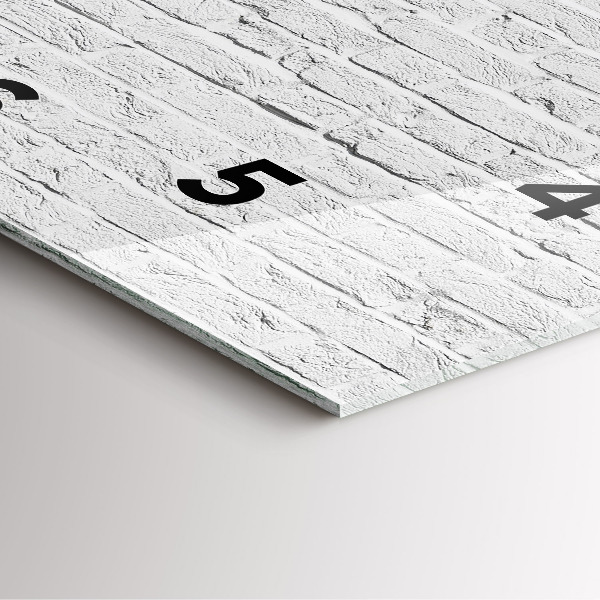 Square glass wall clock A wall of light bricks