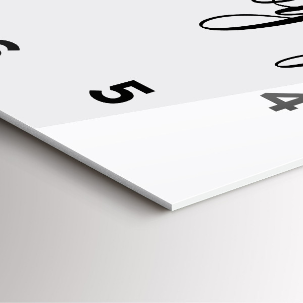 Square glass wall clock The inscription Bon voyage