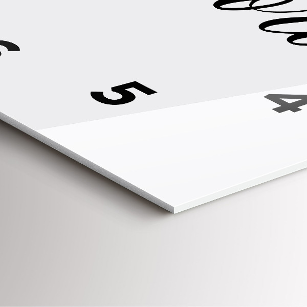 Square glass wall clock The inscription Memories