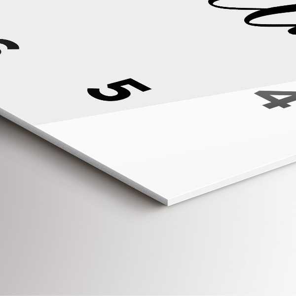 Square glass wall clock Adventure inscription